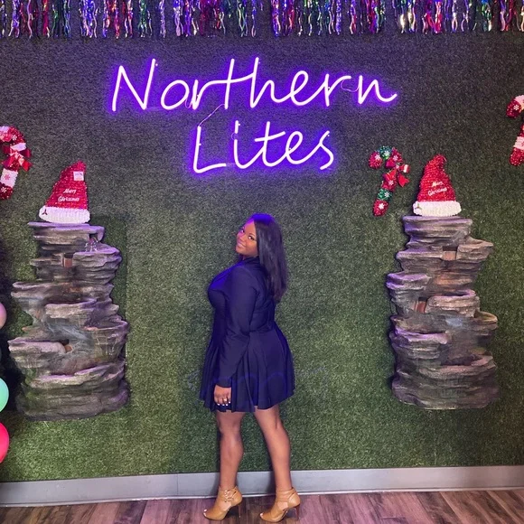 Fashion Nova Navy Dress - Picture 2 of 2